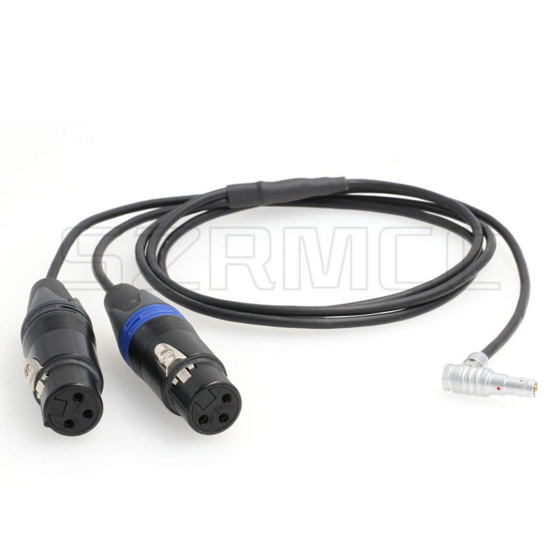 [Australia - AusPower] - SZRMCC Mic Dual Channel XLR 3 Pin Female to 00B 5 Pin Audio Cable for Arri Alexa Mini and Z CAM E2 Camera 