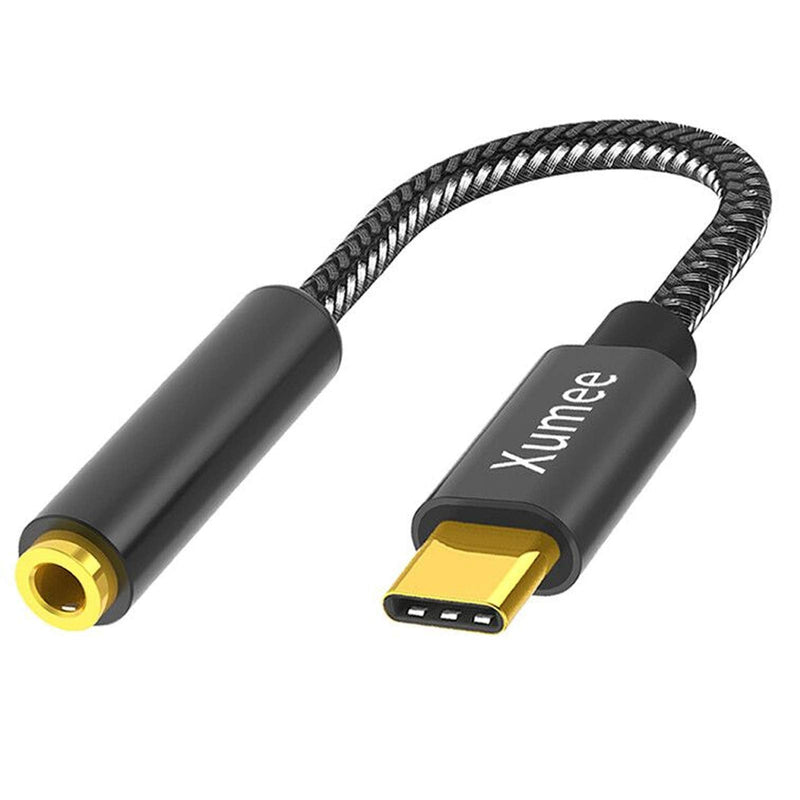 [Australia - AusPower] - USB C to 3.5mm Headphone Adapter - USB Type C to AUX Audio Jack Hi-Res DAC Dongle Cable Cord Compatible with iPhone 15 Pro Max, Samsung Galaxy S24 S23 S22 S21 FE Ultra S20+ Plus 