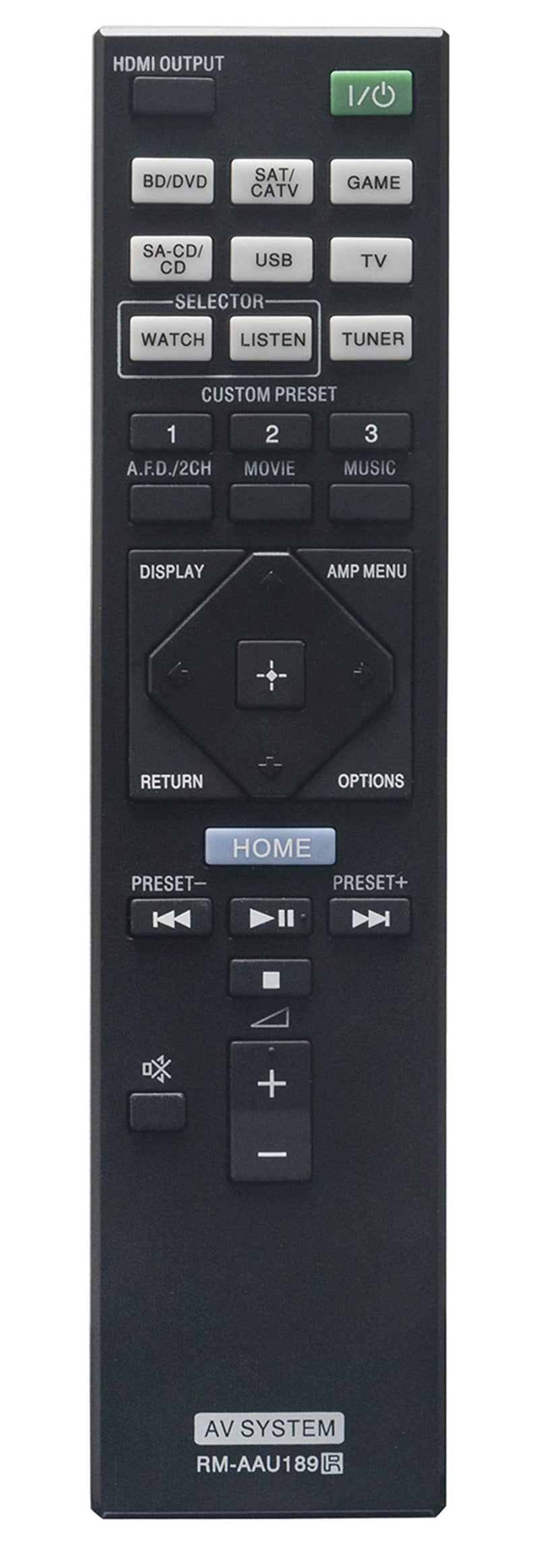 [Australia - AusPower] - RM-AAU189 Replaced Remote fit for Sony AV Receiver 1-492-706-11 149270611 STR-DN1050 STR-DN850 STRDN1050 STRDN850 