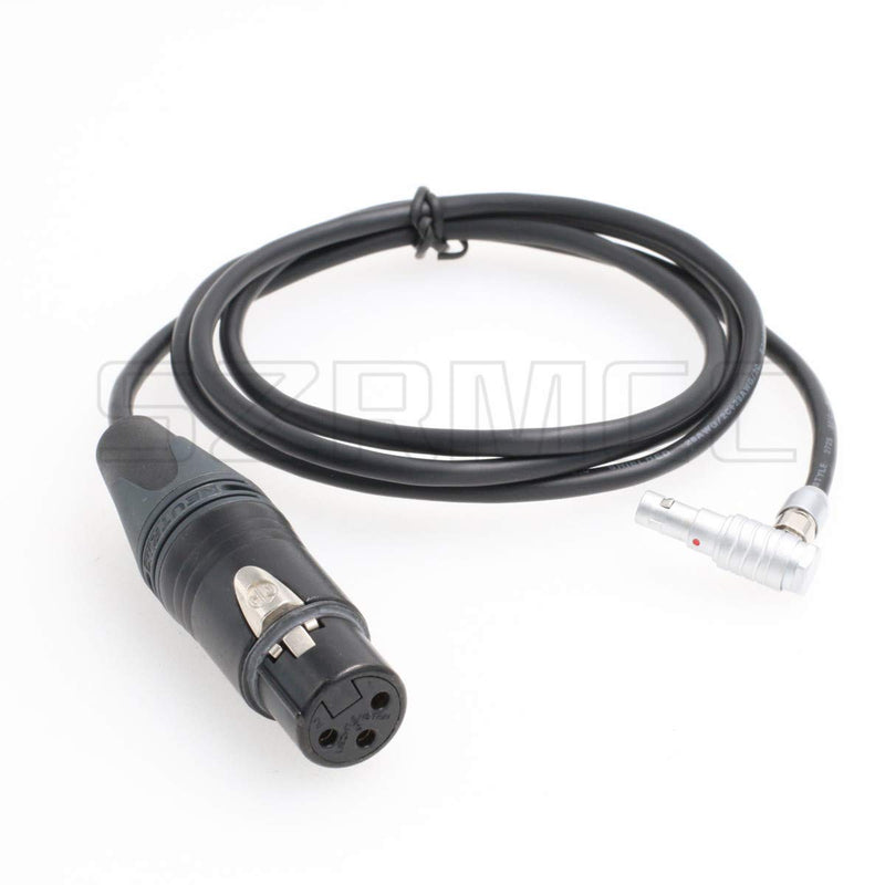 [Australia - AusPower] - SZRMCC Z CAM E2 or ARRI Alexa Mini Camera Audio Input Cable Neutrik XLR 3 Pin Female to 00B 5 Pin (Right Angle, 60cm) Right Angle 