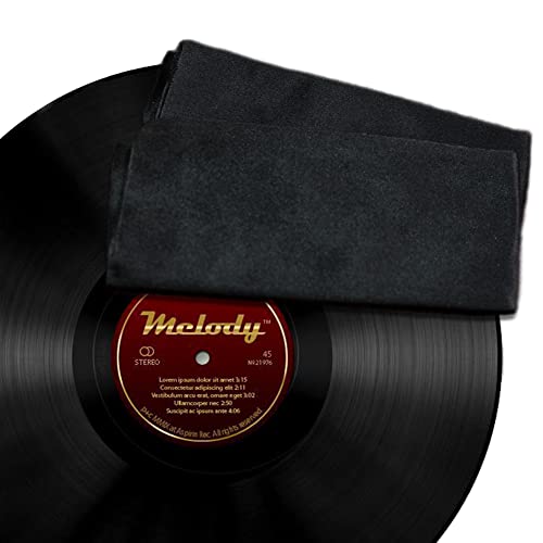 Record Cleaning Cloth 5 Pack 15''x15'' Big Size Anti-Static Microfiber Lint Free for LP Vinyl Record, Glasses,TV Screen, Laptop