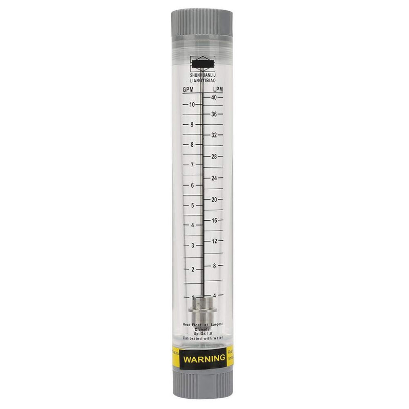 [Australia - AusPower] - G3/4inch Female Water Liquid Flowmeter,1-10GPM Tube Cylindrical Panel Type Meter,LZM-20G Flowmeter Instrument 