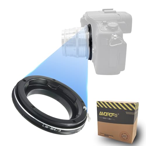 LM to M4/3 Lens Adapter, Compatible with LM Zeiss ZM,Voigtlander VM Lens to with Micro 4/3(MFT, M4/3) Mount Camera, Such as EP1,EP2,EP3,EPL1,EPL2,EPL3,EPL5,EPM1 Leica M to M4/3 Lens adapter