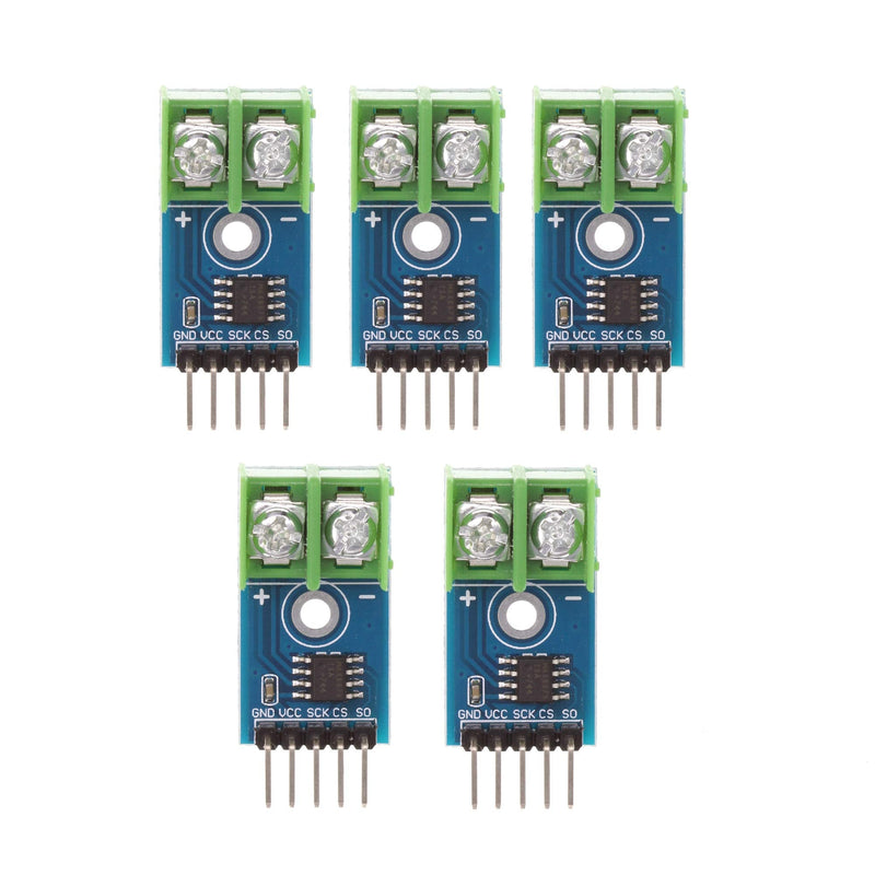 [Australia - AusPower] - 5PCS MAX6675 K Type Thermocouple Temperature Sensor Module 5 