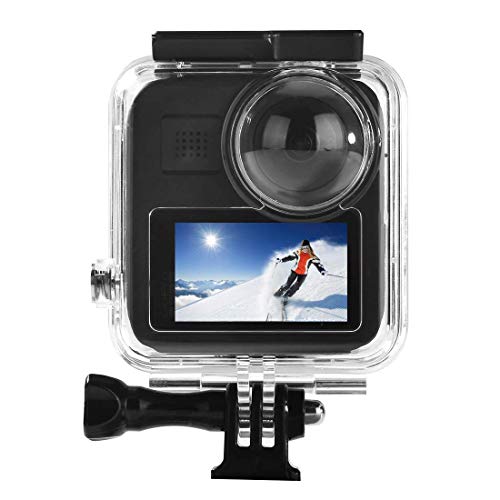Waterproof Housing Case for GoPro Max, 45M/ 148FT Underwater Protective Diving Case Shell with Quick Release Mount Accessories for Go Pro Max Action Camere (Gopro Max housing) Gopro Max housing