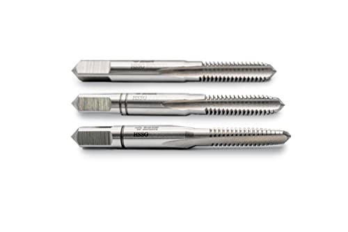 BAER HSSG Hand Tap Set 3-Piece Set M 6 x 1.0 - Tap - Taper Tap + Middle Tap + Finishing Tap - Thread Cutting
