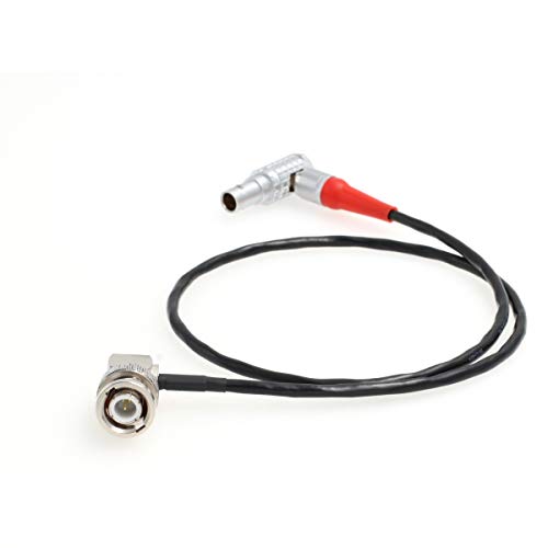 SZRMCC 5 Pin to BNC Timecode Sync Cable for ARRI Alexa Mini Camera Ambient Lockit UMC-4 Sound Devices 664 633(Right Angle BNC to Right Angle 5pin) Right Angle 5 Pin