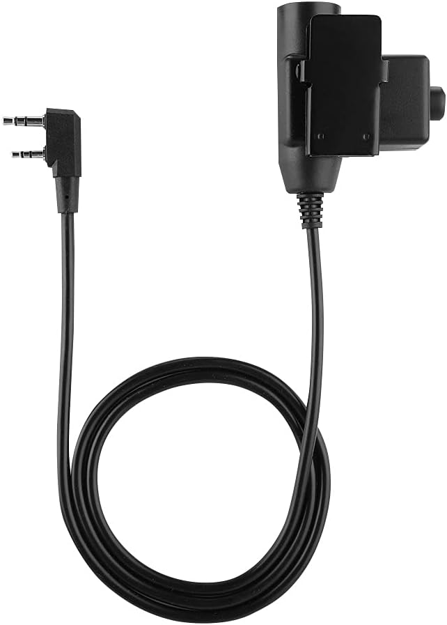[Australia - AusPower] - U94 PTT Military Adapter Mobile 2 Pin 7.0mm Plug Push to Talk for Kenwood/Baofeng Radio 