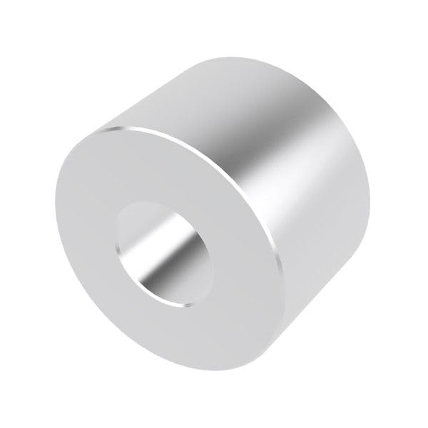 Aluminum Spacer 3/4" OD x 5/16" ID x 1/2" Long-Round Spacer Unthreaded Standoff Bushing Plain Finish, Fits Screws Bolts M8 and 5/16" by Metal Spacers Online (25 Pack) 1/2" Length 25