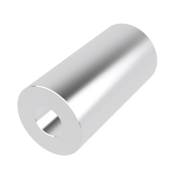 Metal Spacers Online aluminum round spacer, 3/4 inch OD x 5/16 inch ID x 1-1/2 inch long, unthreaded, 10-pack