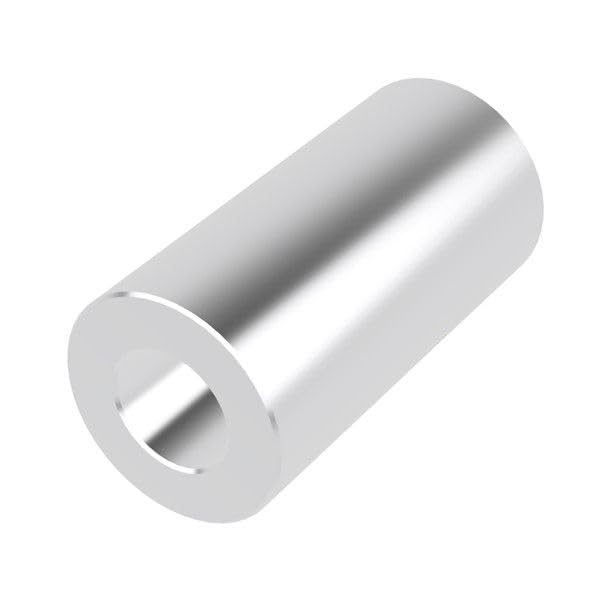 [Australia - AusPower] - Aluminum Spacer 1/2" OD x 1/4" ID x Choose Your Length, Round Spacer Unthreaded Standoff Bushing Plain Finish, Fits Screws Bolts 1/4" or M6 by Metal Spacers Online (1" Length, 10 Pack) 1" Length 