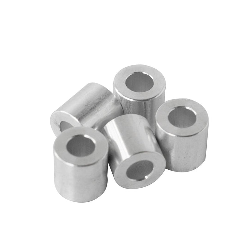 [Australia - AusPower] - Aluminum Spacer 1/2" OD x 1/4" ID x Choose Your Length, Round Spacer Unthreaded Standoff Bushing Plain Finish, Fits screws bolts 1/4" or M6 by Metal Spacers Online (1/2" Length, 10 Pack) 1/2" Length 