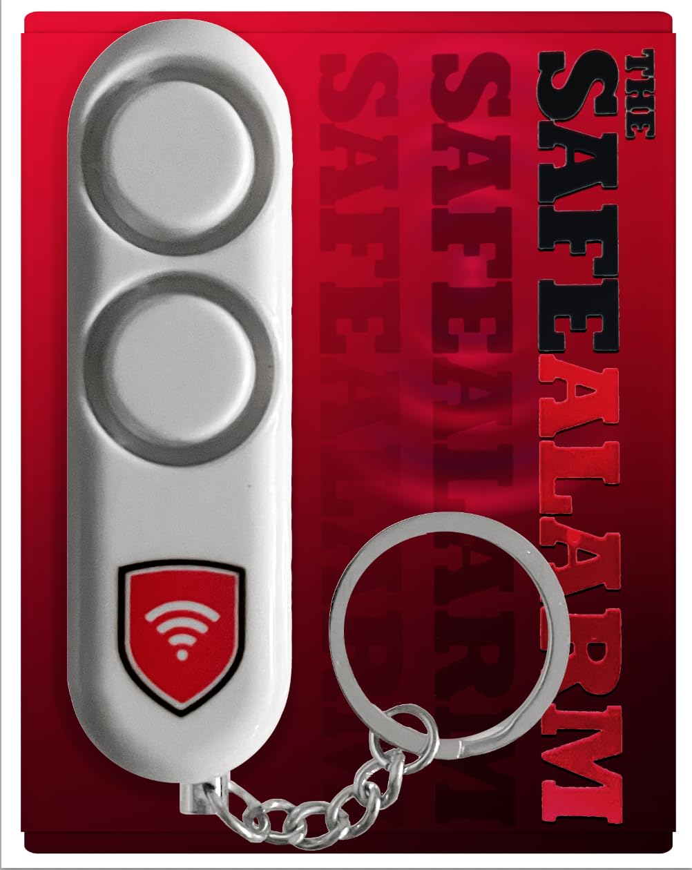 [Australia - AusPower] - The SafeAlarm Personal Self-Defense Safety Alarm Keychain |Loud 120DB Dual Alarm Siren Heard up to 600 ft/185 Meters Away | Emergency Safety Alarm for Women, Men, Children, Elderly 1 