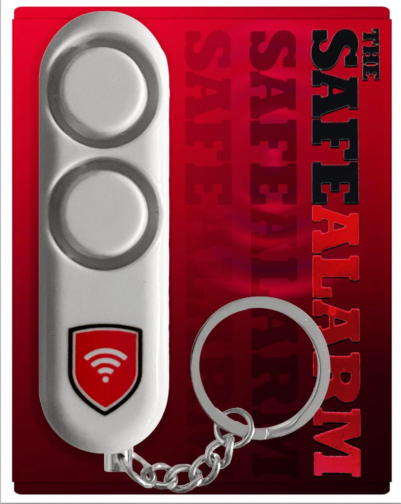 [Australia - AusPower] - The SafeAlarm Personal Self-Defense Safety Alarm Keychain |Loud 120DB Dual Alarm Siren Heard up to 600 ft/185 Meters Away | Emergency Safety Alarm for Women, Men, Children, Elderly 1 