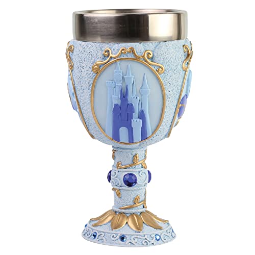 Enesco Disney Showcase Cinderella Castle Decorative Chalice Goblet Cup, 7.09 Inch, Multicolor