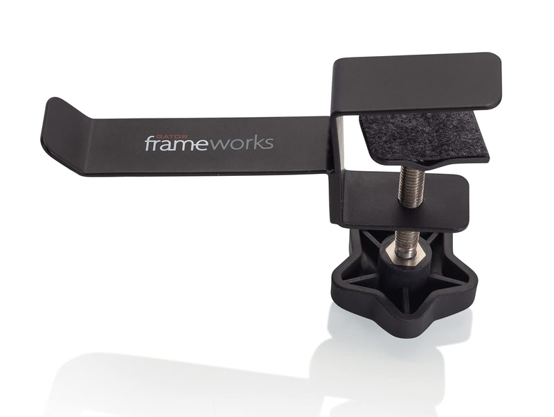 [Australia - AusPower] - Gator Frameworks Cases Frameworks Headphone Hanger for Desks (GFW-HP-HANGERDESK), Black Small 