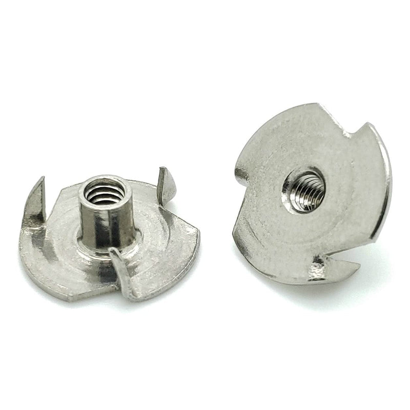 [Australia - AusPower] - 25 Qty #8-32 x 1/4" Stainless Steel Three Prong Tee Nuts (BCP1019) 