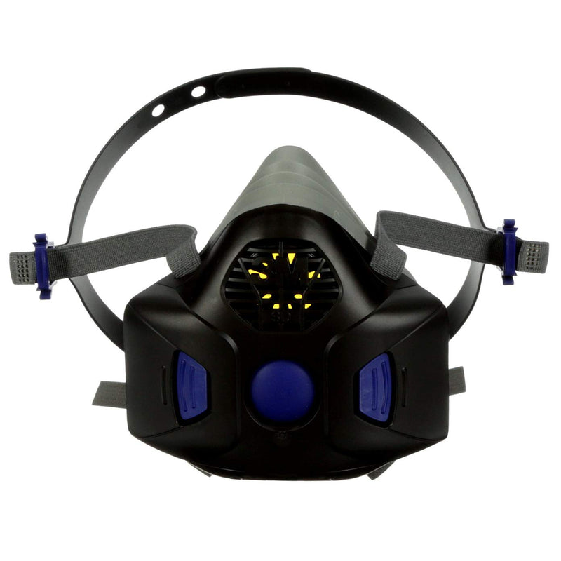 3M Respirator, Secure Click Half Face Reusable Respirator with Speaking Diaphragm and Push Button Seal Check, HF-803SD, Sweeping, Sanding, Grinding, Sawing, Dust, Large 1 Count (Pack of 1)