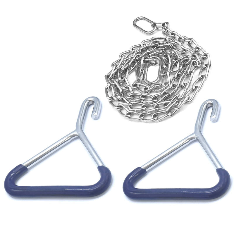 [Australia - AusPower] - Durable Cow OB Apparatus (2 OB Handle & 30 Inch Chain), Goat Forceps, Cattle Delivery Instruments for Dairy Farm 