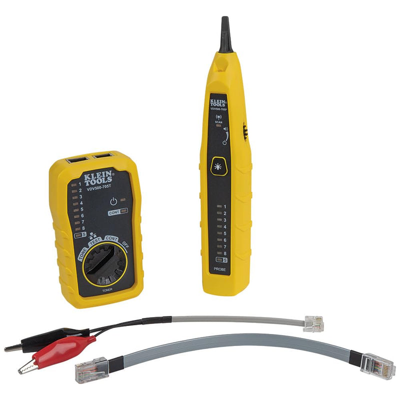 [Australia - AusPower] - Klein Tools VDV500-705 Wire Tracer Tone Generator and Probe Kit for Ethernet, Internet, Telephone, Speaker, Coax, Video, and Data Cables RJ45, RJ11, RJ12 DEVICE Tone & Probe Test and Trace Kit 