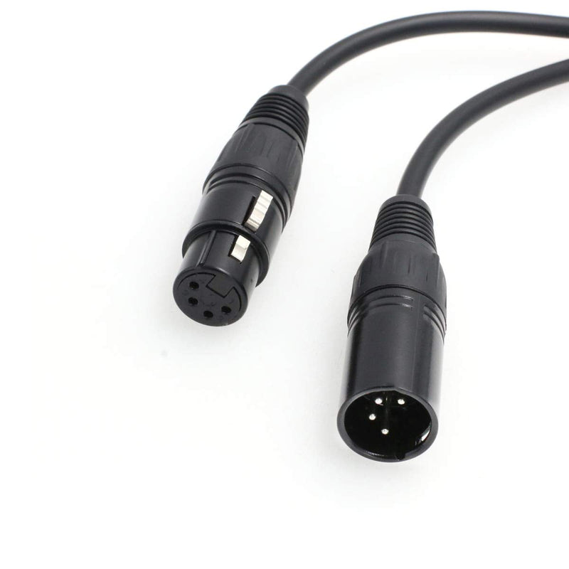 [Australia - AusPower] - SZRMCC XLR 4 Pin Male to XLR 4 Pin Female Power Cable for Camera Monitor Practilite 602 DSLR Camcorder 