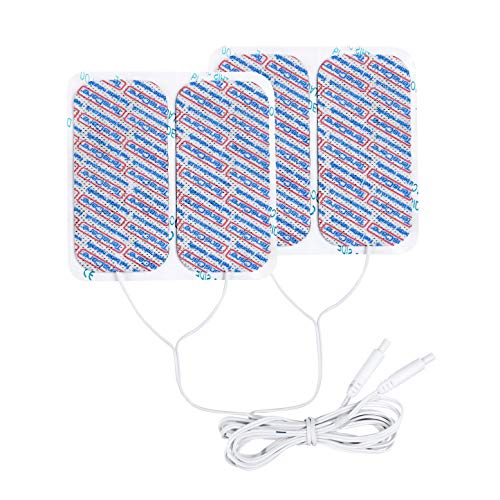TensCare White | Pack of 4 replacement electrodes 50 x 100 mm for Perfect Mama and Perfect Mama+ Replacement pads for Perfect MamTENS & Mama+