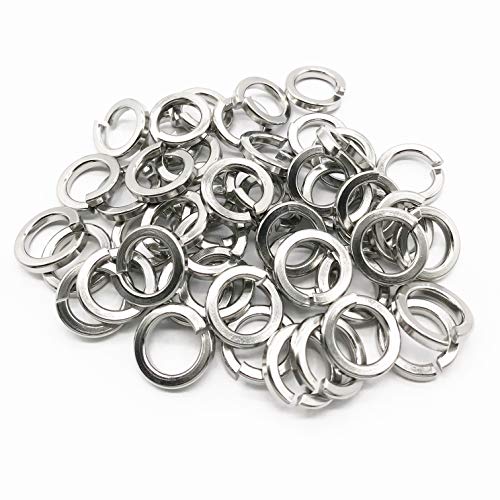 NACX M14 split lock washer, 304 stainless steel spring lock washer, 50-piece set