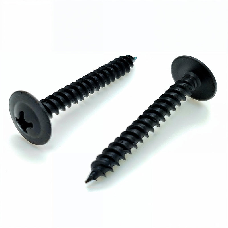 [Australia - AusPower] - 100 Qty #8 x 1-1/4" Black Phillips Modified Truss Head Wood Screws (BCP1080) 