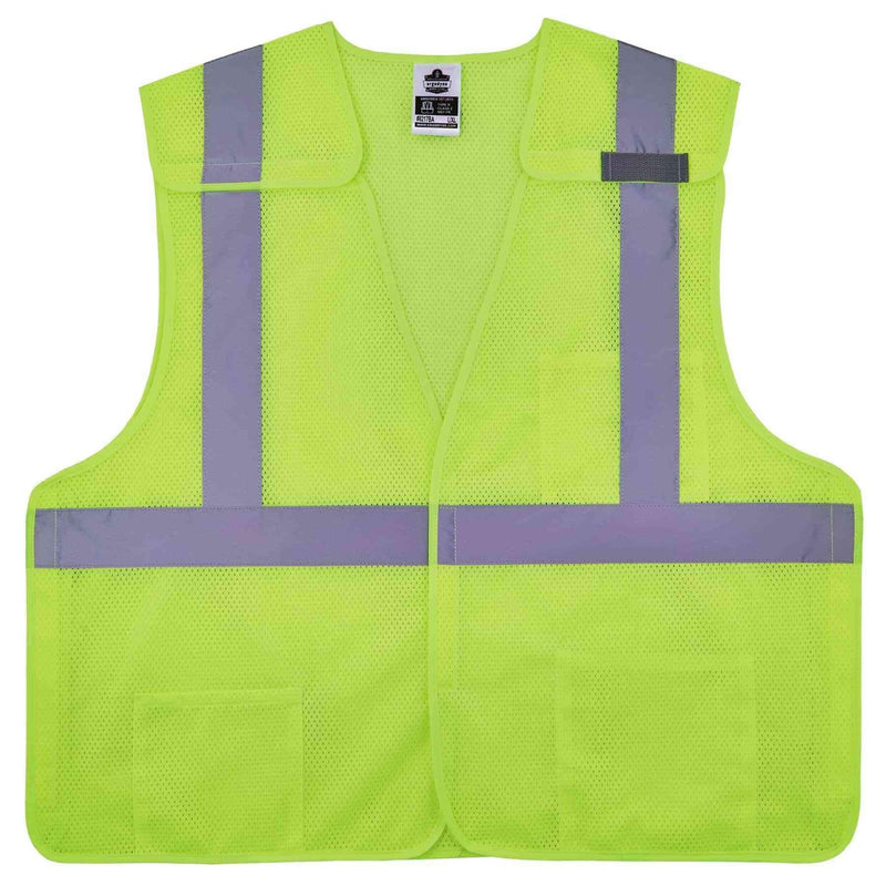 Ergodyne unisex-adult Glowear 8217ba Breakaway Mesh Hi-vis Safety Vest - Type R, Class 2 XX-Large-3X-Large Lime