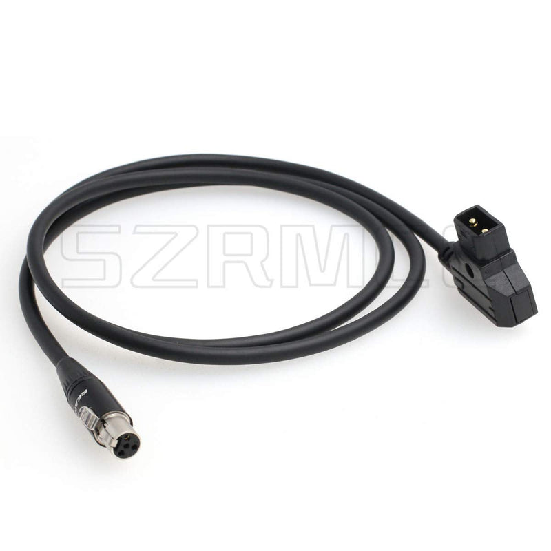 [Australia - AusPower] - SZRMCC TVLogic VFM Monitor Alphatron EVF Power Cable D-tap 2 Pin Male to Mini XLR 4 Pin Female (Straight Cable) Straight Cable 