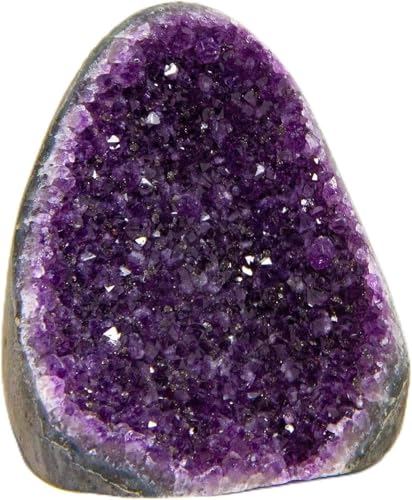 Natural Amethyst Cluster with Polished Edges 1-1.5 lb Healing Crystal Stone 1 lbs - 1.5 lbs Deep Purple Amethyst