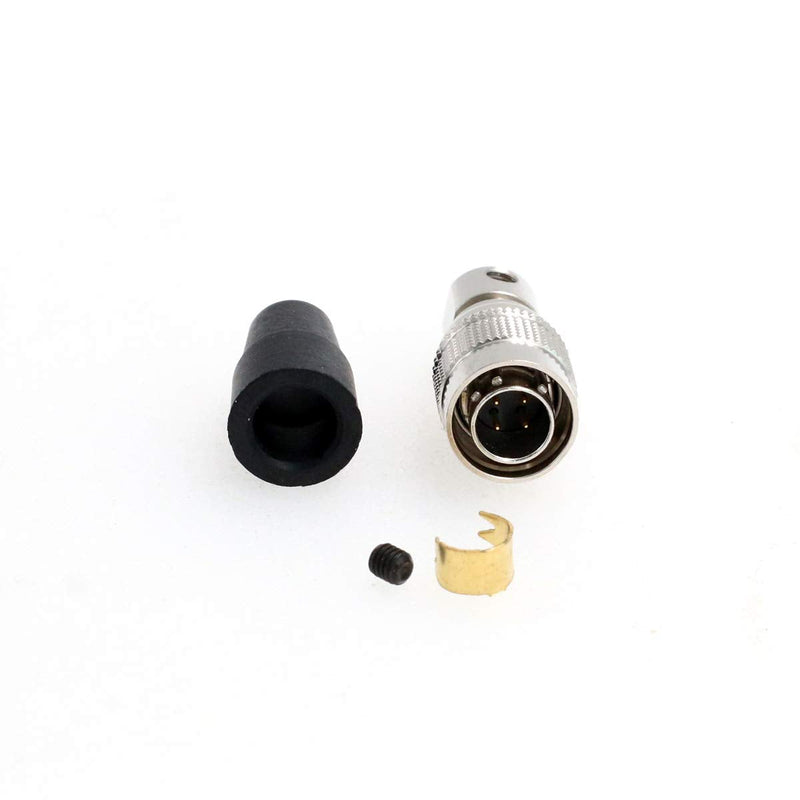 [Australia - AusPower] - SZRMCC HR10A-7P-4P Hirose 4 pin Connector hr4 pin Male Female Circular Plug Socket Connector Industrial Camera Power Connector for Sound Devices Zoom F4 F8 ZAXCOM 