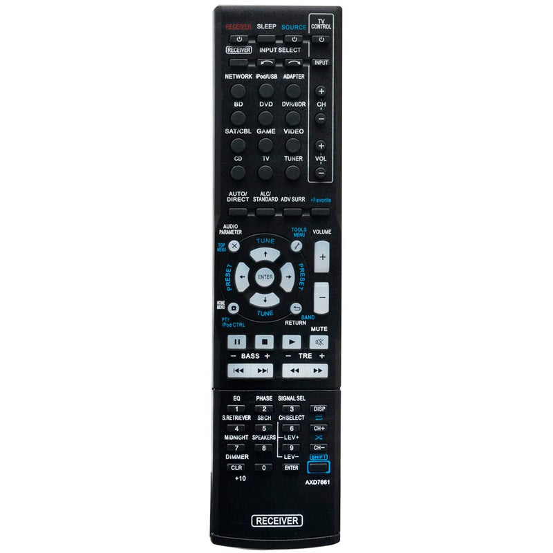 [Australia - AusPower] - AXD7661 Replace Remote Control Applicable for Pioneer AV Receiver VSX-822-K VSX-1022-K VSX822K VSX1022K VSX-1022 Audio Vedio Receiver axd7661 