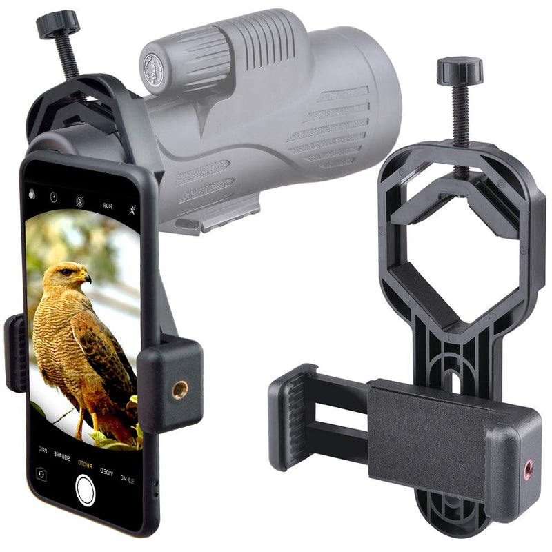 [Australia - AusPower] - Smartphone Telescope Adapter Camera Mount, Universal Phone Mount, Work with Telescope Spotting Scope Microscope Monocular Binocular - Fits iPhone, Samsung, HTC, LG and Smartphone CAMERA ADAPTER-T1 