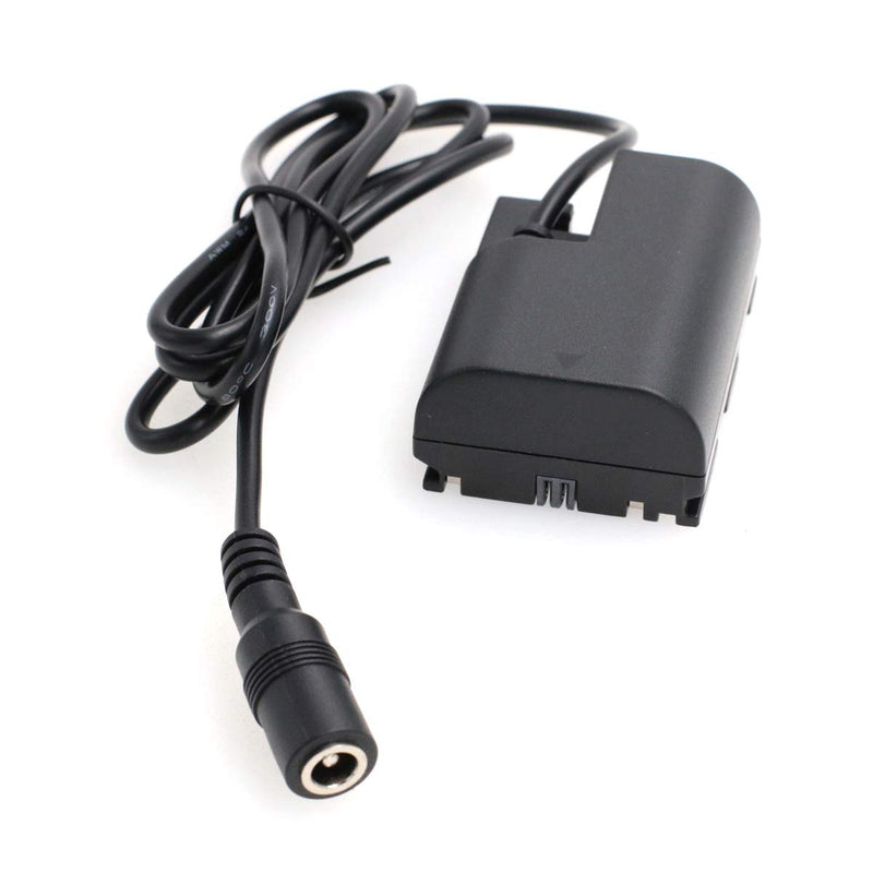 [Australia - AusPower] - SZRMCC DC 2.1 Female to New DR E6(LP E6) Dummy Battery for SmallHD 501 502 702 Monitor Canon 60D 70D 80D Camera 