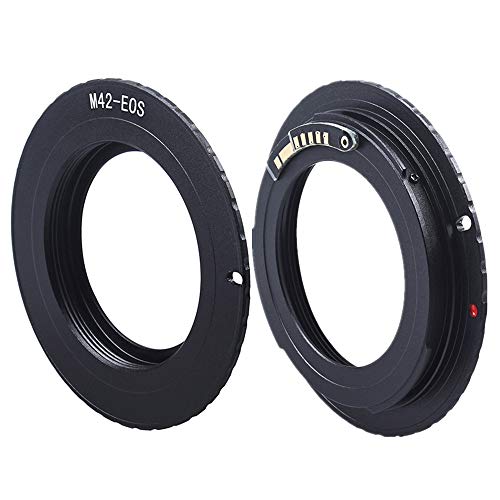 M42 to EF Lens Adapter,M42 (42mm) Screw Lens to Compatible with EF-S Cameras, fits EF1D, DS, Mark II, III,IV,1DC,1DX,D30,D60,10D,20D,20DA,5D,Mark II,Mark III,7D,Rebel XT,XTi,XSi,T1,T1i M42 to EF adapter