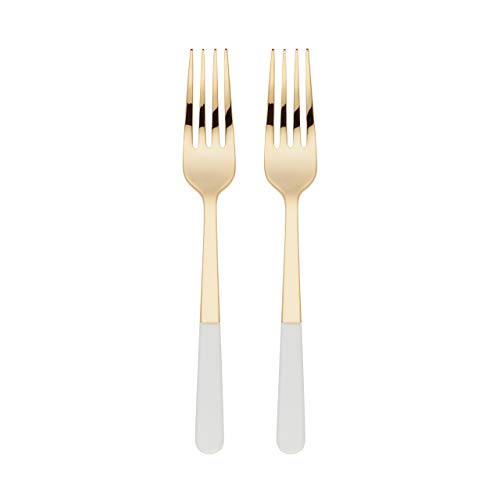 Kate Spade New York Love 2-Piece Tasting Fork Set, 0.40 LB, Metallic Forks, Set of 2