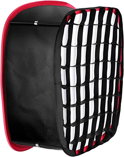 NEEWER Foldable Softbox Light Box with Strap Clip, Grill and Carry Bag 1 Pack w/Grid