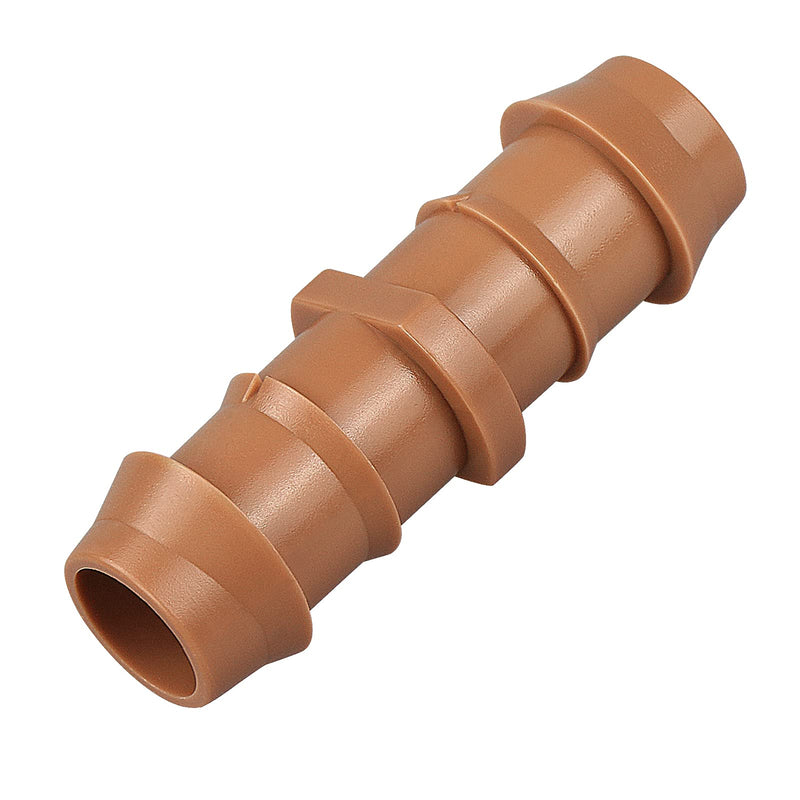[Australia - AusPower] - Drip Irrigation Fittings Barbed Couplings, 28 Pieces Drip Irrigation Coupler Connectors for 1/2 Inch Tubing, Drip Irrigation Tubing 0.600" ID 17mm Coupling Parts for Patio Lawn Garden Systems 