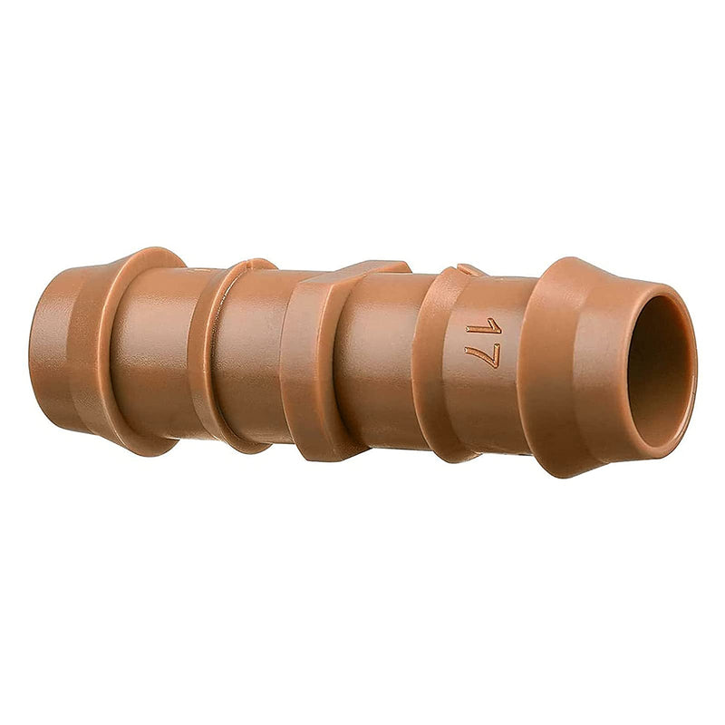 [Australia - AusPower] - 25 Pack Drip Irrigation Barbed Coupling Fittings (17mm) for 1/2" Drip Hose(0.600ID), Sprinkler Tubing Connector for Drip System 25 Pack Coupling 