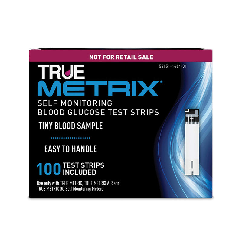 [Australia - AusPower] - TRUE METRIX Blood Glucose Test Strips NFRS 100ct (100 Test Strips) 100 Count (Pack of 1) 