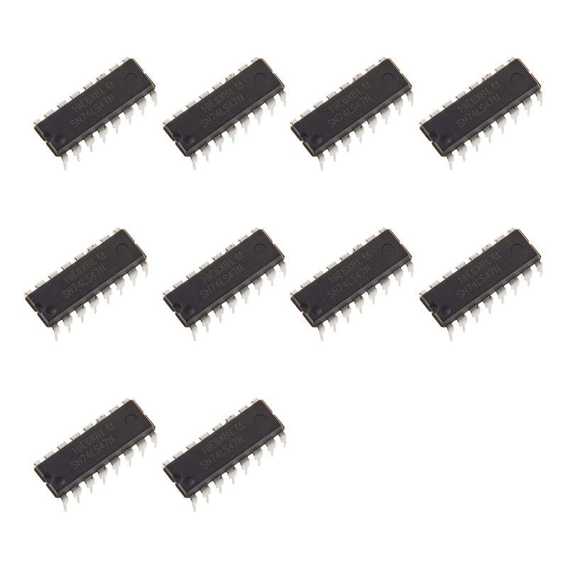 [Australia - AusPower] - 10pcs SN74LS47N 74LS47N 74LS47 74LS BCD to 7-Segment Decoder/Driver Demultiplexer for Digital Tube Display,16-Pin PDIP 