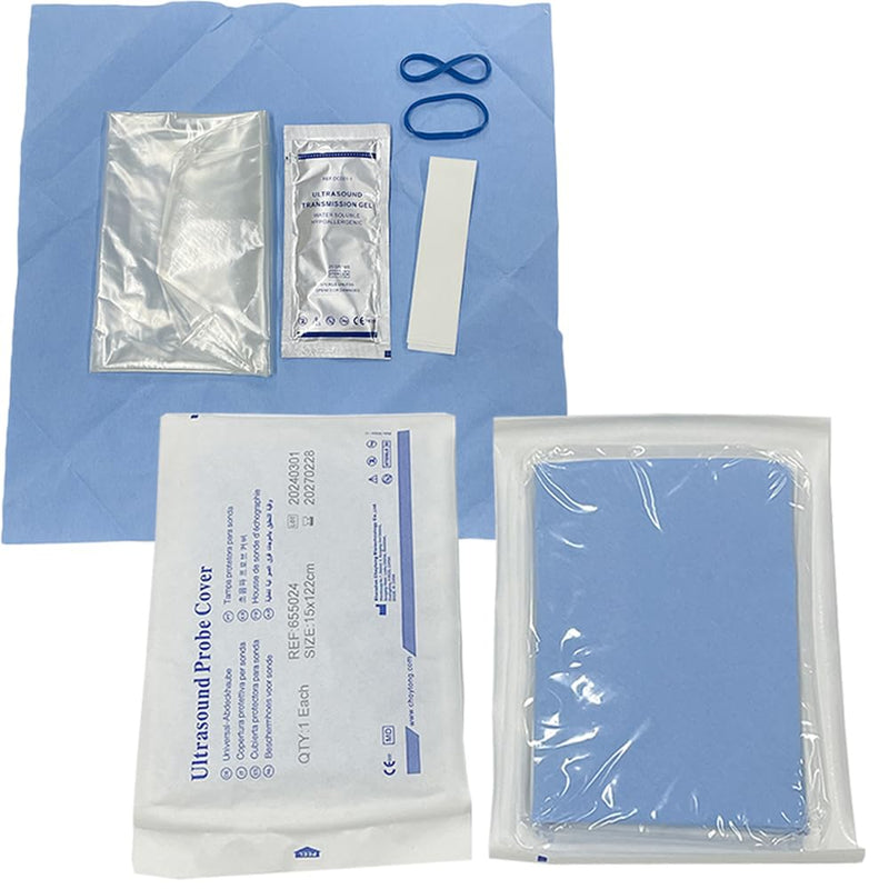 [Australia - AusPower] - Ultrasound Probe Cover - Latex-Free Sterile Disposable Clear, 6 in x 48 in, Individual Packaging (10 Pcs/Package) 10 