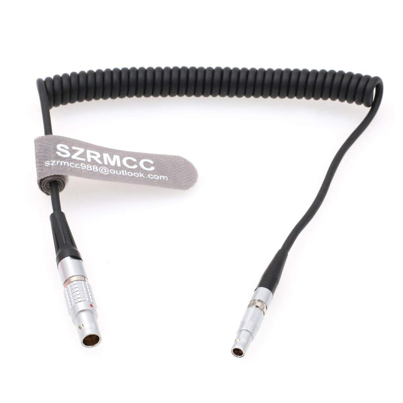 [Australia - AusPower] - SZRMCC Ambient Lockit Sound Devices 0B 5 Pin to 00B 4 Pin TimeCode Input Cable for Red Epic Camera (Coiled Cable) Coiled Cable 