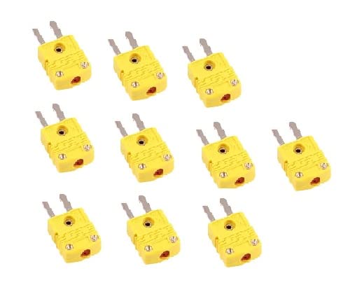 [Australia - AusPower] - 10pc Mini K-Type Thermocouple Wire Connector - Male Plug 