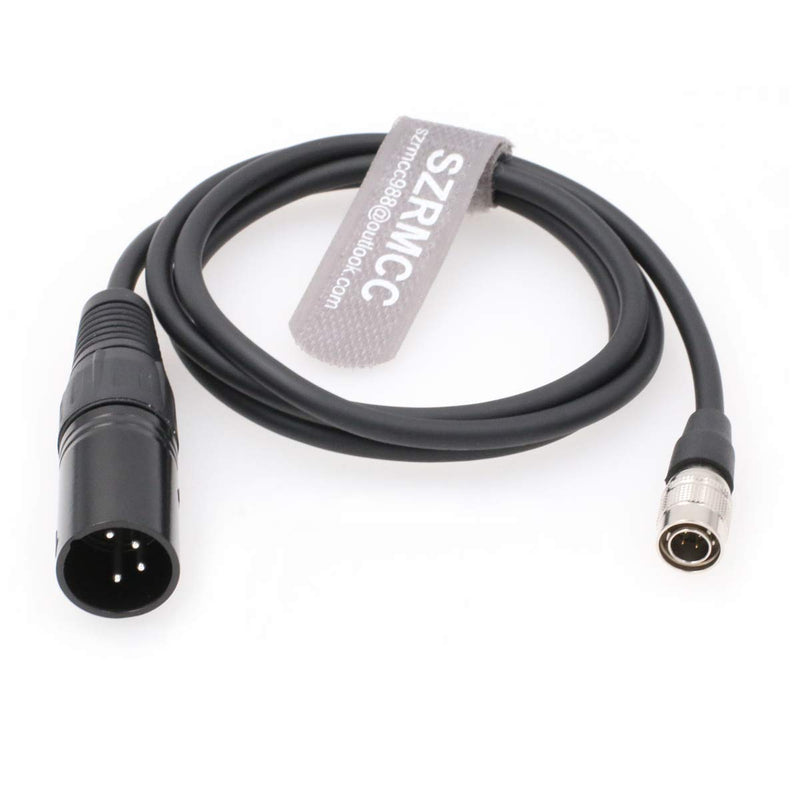 [Australia - AusPower] - SZRMCC Power Cable for Sound Devices Zoom F8 F4 Zaxcom XLR 4 Pin Male to Hirose 4 Pin Male (Straight Cable) Straight Cable 