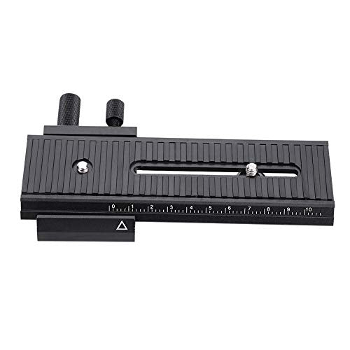Rail Slider Camera Slider 2 Way Macro Focusing with 1/4" Mounting Screw for Closeup with Precision Scale to get Quick
