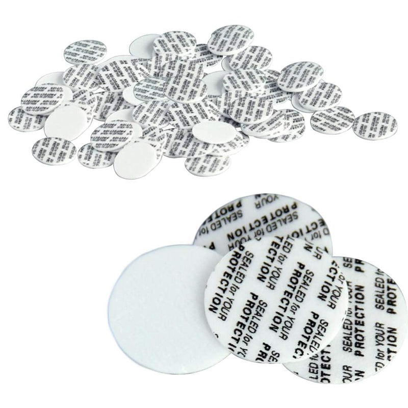 [Australia - AusPower] - 100 PCS (Diameter 1.7inch) Mini Self Adhesive Pressure Sensitive Gasket Press Seal Cap Liners Foam Seal Safety Tamper Seals Aluminum Foil Gasket Waterproof Sealing Film for Jar Bottle Vial Container Diameter 3.5cm/1.7 Inch 