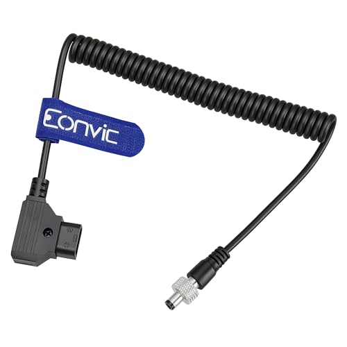 D-Tap to Decimator MD-HX and DMON Barrel Power Cable for Camera Motion Research Coiled cable Straight DC