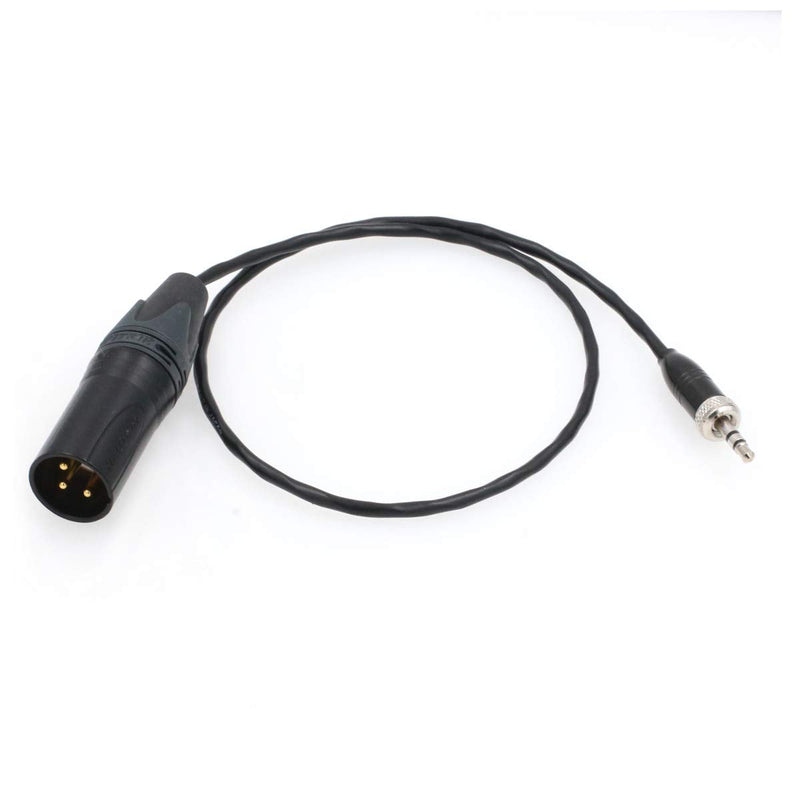 [Australia - AusPower] - SZRMCC Locking 3.5mm TRS Plug to XLR 3 Pin Male Microphone Cable for Sony UWP-D Series Wireless Transmitter 